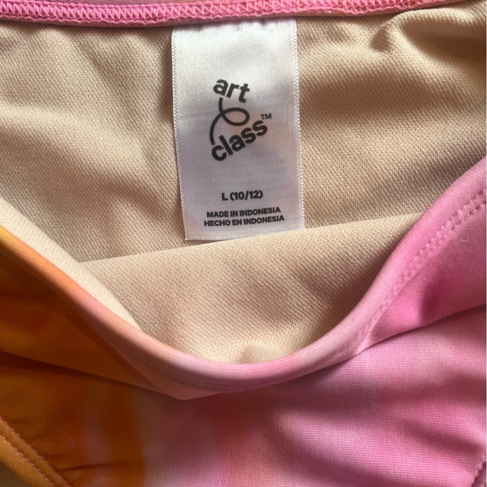 Art Class Vibrant Pink and Orange Bikini Set - Picture 3 of 7